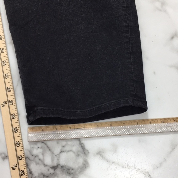 Lane Bryant High‎ RIse Girlfriend Straight Jeans Womens 26 Black Cotton Denim - Picture 6 of 11